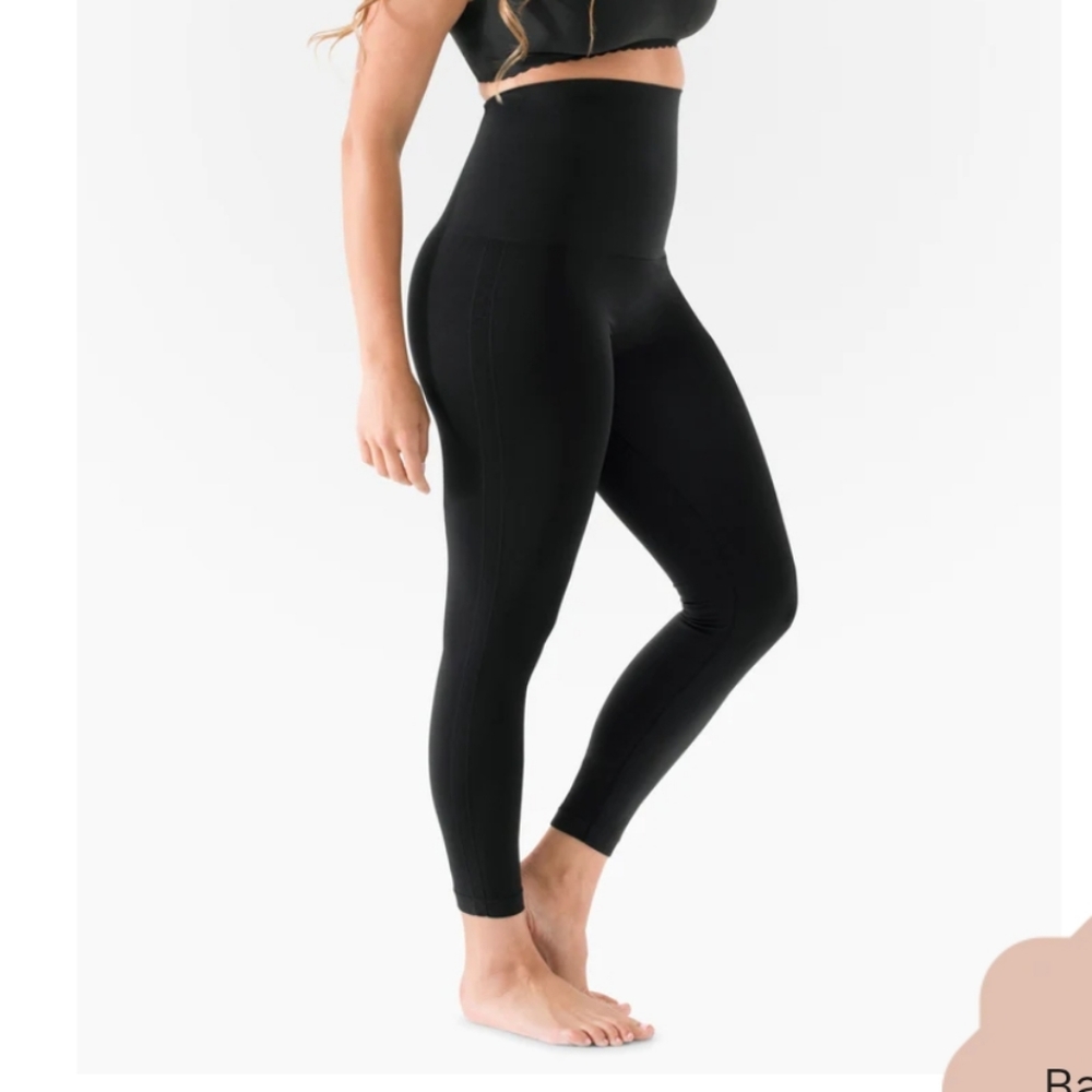 Belly Bandit Postpartum mother tucker black leggings M maternity compression